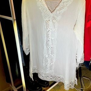 Isaac Mizrahi Size Small White Cover Up